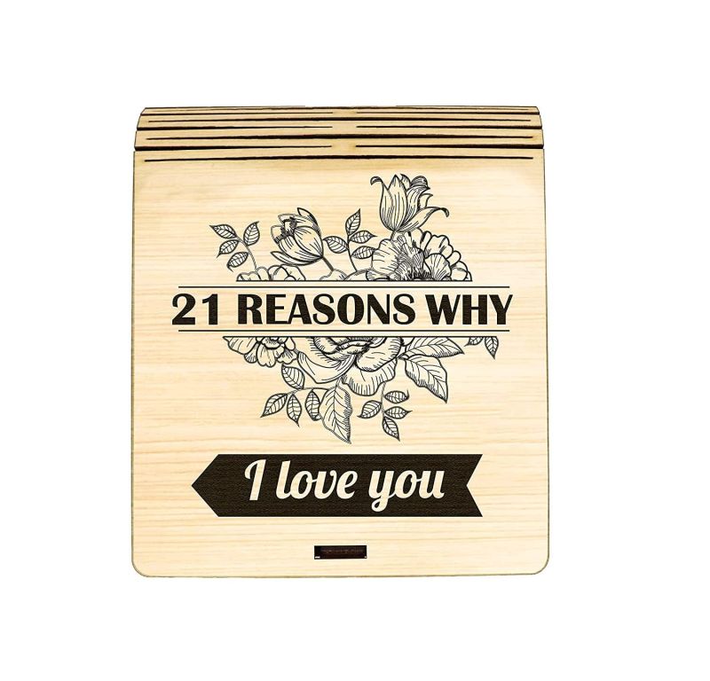 Wood Box Gift For Anniversary Birthday And Loveable Person (Only One Heart Customized Box)