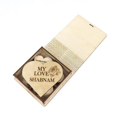 Wood Box Gift For Anniversary Birthday And Loveable Person (Only One Heart Customized Box)