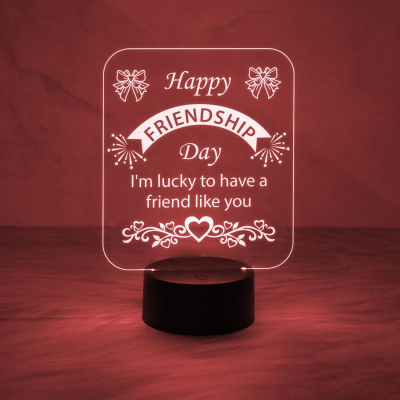 Happy Friendship Day Led Desk Table Lamp Gift for Friend