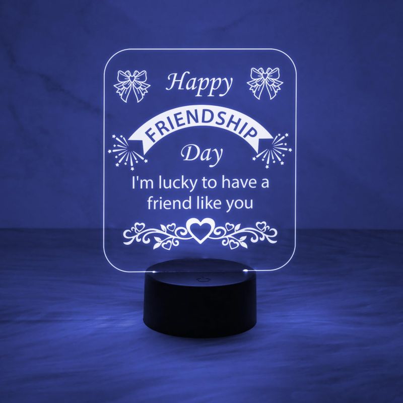 Happy Friendship Day Led Desk Table Lamp Gift for Friend