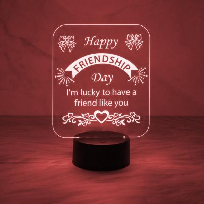 Happy Friendship Day Led Desk Table Lamp Gift for Friend