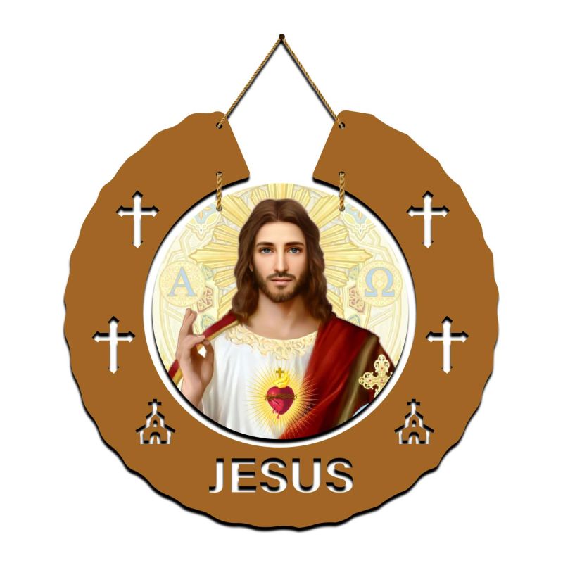 Jesus Wall Hanging MDF Wooden Wall Art Home, Office Decor, Wall Wood Hanger Wall Decor Hanging Items | Wall Art | Living Room