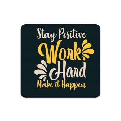 Motivational Inspired Printed Coasters for Tea Cups, Coffee Mugs and Glasses, Dining Table Decor Accessories | Motivational Quotes Coaster | Dining Table Decorative Items