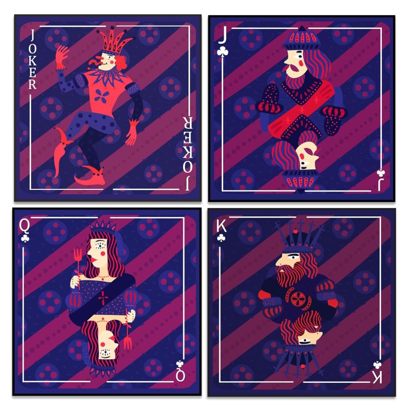 Playing Cards Theme Coasters Set Fit for Tea Cups, Coffee Mugs and Glasses | Home & Office Table Decor Coaster