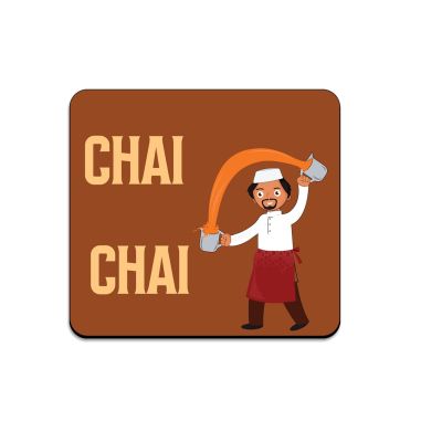 Tea Quotes Printed Coaster for Kitchen Home Decor Items | Coffee Coasters | Square Coasters | Wooden Coasters | Coaster Set of 4 | Home & Kitchen