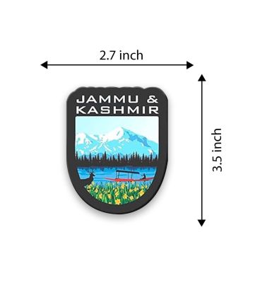 Jammu and Kashmir Fridge Magnet Home Decoration Kitchen Decor Accessories Indian Souvenir Wooden Fridge Magnet