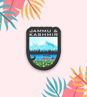 Jammu and Kashmir Fridge Magnet Home Decoration Kitchen Decor Accessories Indian Souvenir Wooden Fridge Magnet