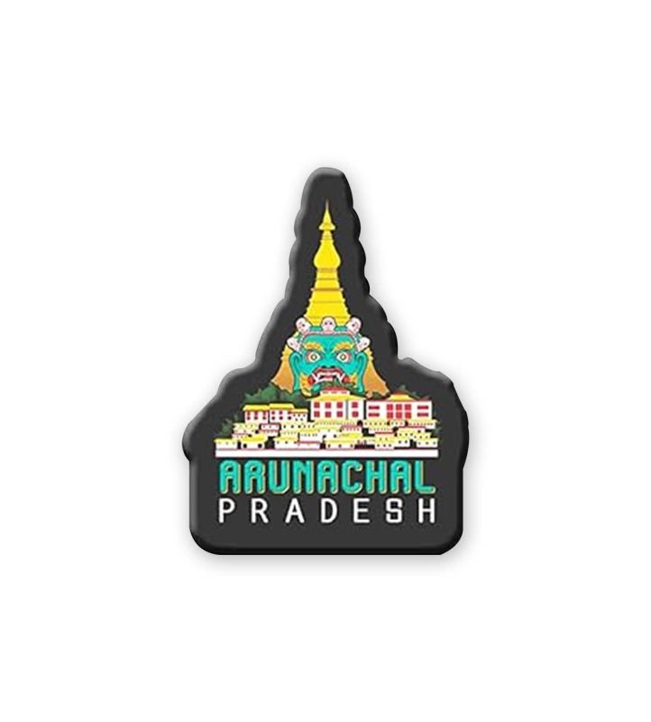 Wooden Arunachal Pradesh Fridge Magnet India Souvenir Refrigerator Door Decor & Gifts