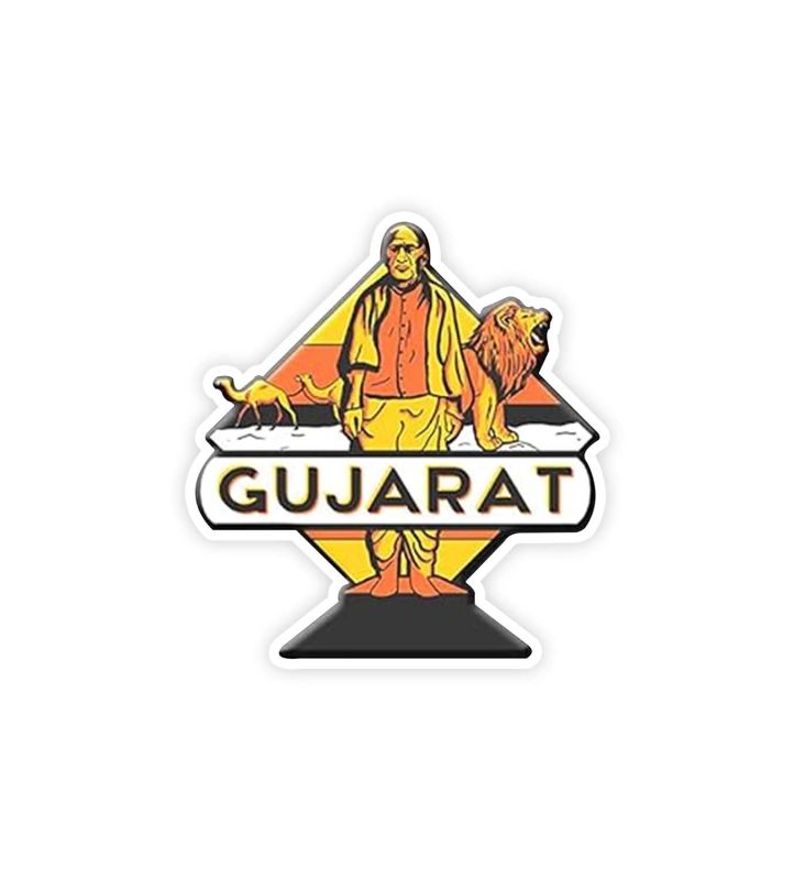 Gujarat Fridge Magnet Home & Office Decor Items | Refrigerator Door Stylish Wooden Decor