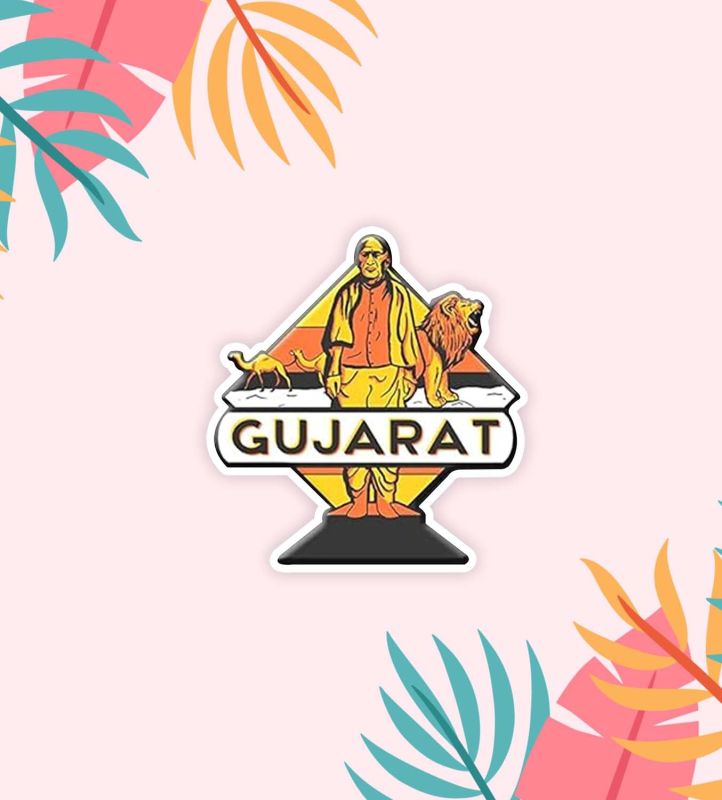 Gujarat Fridge Magnet Home & Office Decor Items | Refrigerator Door Stylish Wooden Decor