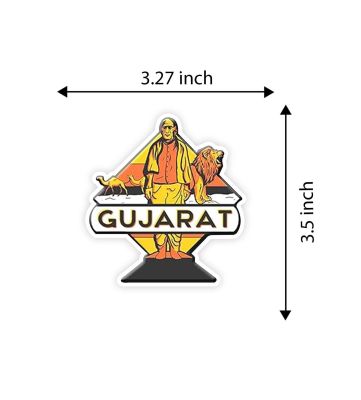 Gujarat Fridge Magnet Home & Office Decor Items | Refrigerator Door Stylish Wooden Decor