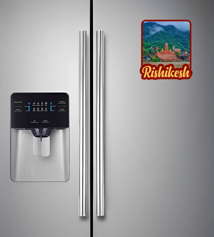 Rishikesh Fridge Magnet for Refrigerator Whiteboard, Kitchen, and Office Indian Souvenir Fridge Magnet Refrigerator Door Stickers Magnet