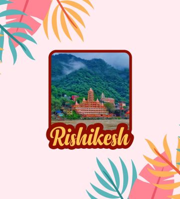 Rishikesh Fridge Magnet for Refrigerator Whiteboard, Kitchen, and Office Indian Souvenir Fridge Magnet Refrigerator Door Stickers Magnet