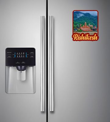 Rishikesh Fridge Magnet for Refrigerator Whiteboard, Kitchen, and Office Indian Souvenir Fridge Magnet Refrigerator Door Stickers Magnet