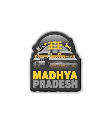 Madhya Pradesh Fridge Magnet Indian State Theme Souvenir Magnet for Refrigerator Home Kitchen and Office Decoration