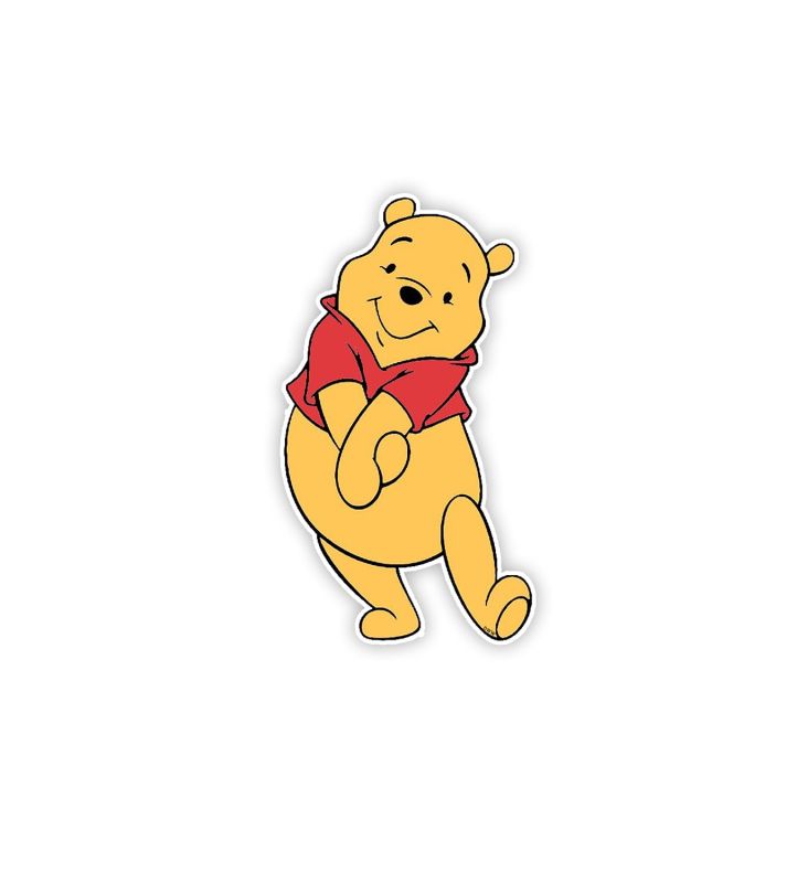 Wooden Fridge Magnet WinnieThePooh745 Cartoon Theme Attractive Fridge Magnet | Cute Bear Fridge Magnet | Kitchen Home & Office Decor Magnet Sticker