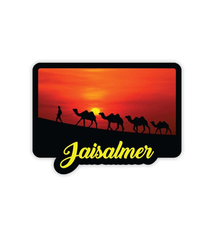 Rajasthan Theme Fridge Magnet | Indian Souvenir Gifts | Magnets for Kitchen & Home Décor | Refrigerator Magnet Sticker | Magnet for Fridge Decoration (Jaisalmer)