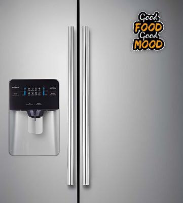 Good Food Good Mood Wooden Fridge Magnet Sticker for Kitchen Quotes Decor | Kitchen & Home Decor Magnet