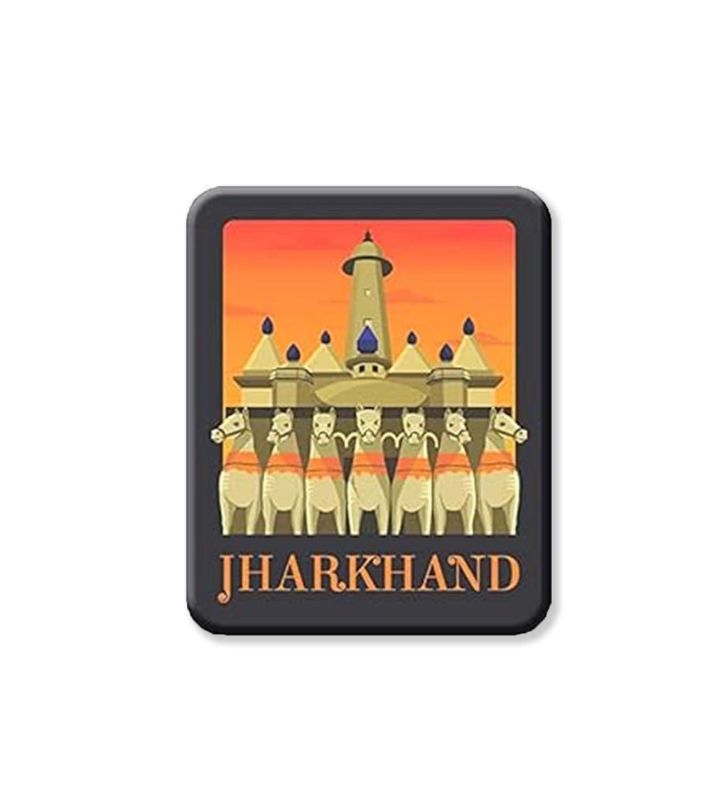 Jharkhand Fridge Magnet for Refrigerator Door Decor | Indian Souvenir for Home & Kitchen Decoration Gift for Kids