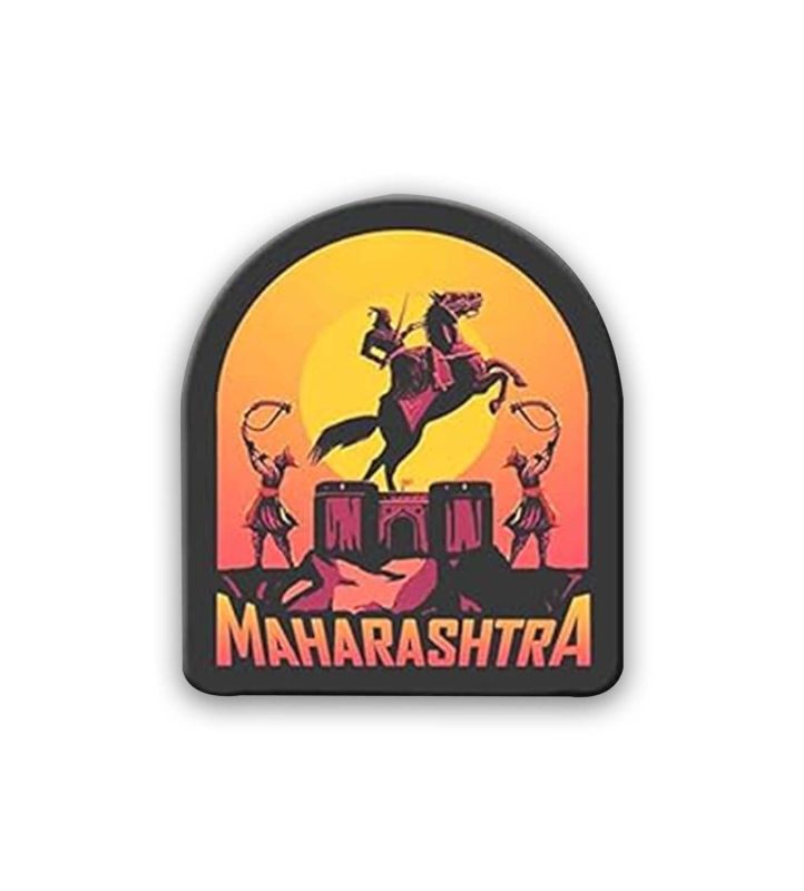 r Maharashtra Fridge Magnet | Home & Office Decor Items | Refrigerator Door Stylish Wooden Decor Souvenir Gift