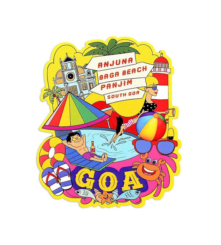 Wooden Goa Fridge Magnet for Home Decoration | Souvenir Fridge Magnets | Refrigerator Door Decor & Gifts