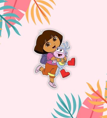 Cartoon Theme Fridge Magnet Dora&Boots458 Magnet Stickers | Gift for kids | Kitchen Decor Magnet | Cartoon Character Gift and Decoration