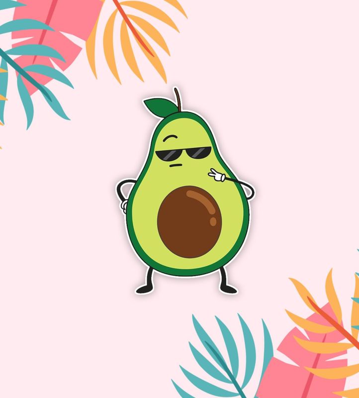 Avocado Fridge Magnet for Refrigerator Door Decoration | Fridge and Door Magnets |Home Decor Item