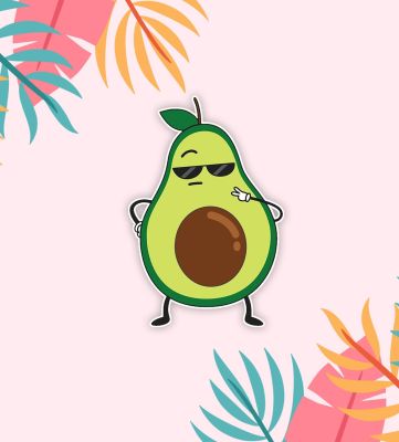 Avocado Fridge Magnet for Refrigerator Door Decoration | Fridge and Door Magnets |Home Decor Item