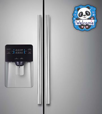 Cute Animal Printed Fridge Magnet for Refrigerator Door Decor | Animal Lover Gift | Cartoon Theme Magnet for Kids (Welcome Panda)