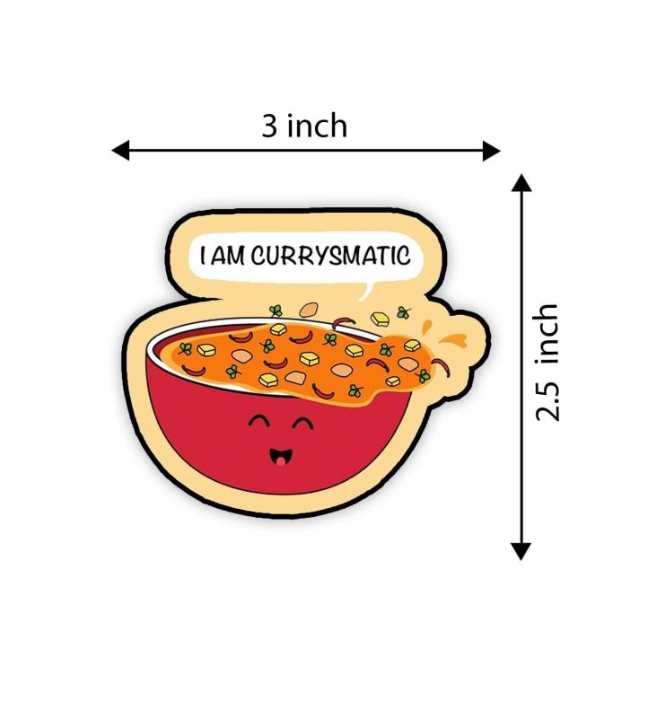 Am Currysmatic Funny Fridge Magnet for Refrigerator | Best Souvenir Gift | Decorative Magnets for Refrigerator