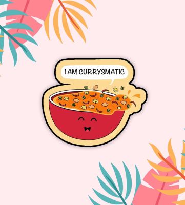 Am Currysmatic Funny Fridge Magnet for Refrigerator | Best Souvenir Gift | Decorative Magnets for Refrigerator