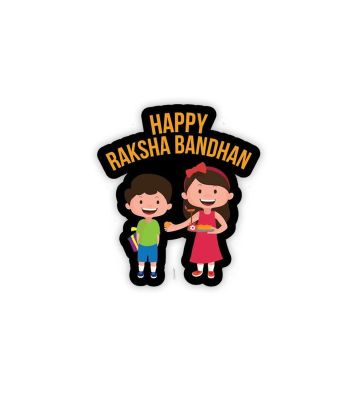 Happy Raksha Bandhan Fridge Magnet for Refrigerator Door Decor | Gift for Sister Brother | Rakhi Decoration