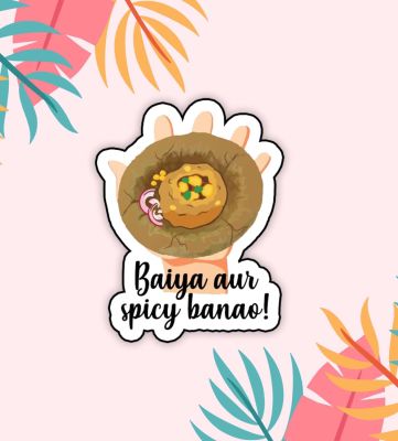 Golgappe Wooden Fridge Magnets for Refrigerator | Home Decor Item | Kitchen Decor Item