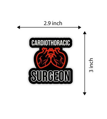 Cardiothoracic Surgeon Wooden Fridge Magnet for Refrigerator Door Decor | Gift for Heart Surgeon | Magnet for Doctor