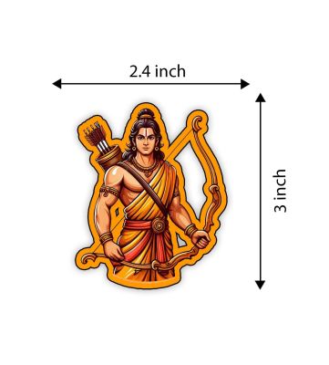 Lord Ram Fridge Magnet for Home Kitchen Decor Gift | God Fridge Magnet | Temple Decoration | Spiritual, Divine, Devotional Gift