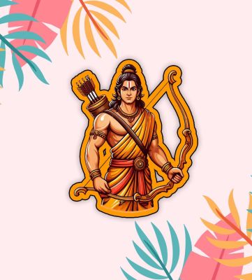 Lord Ram Fridge Magnet for Home Kitchen Decor Gift | God Fridge Magnet | Temple Decoration | Spiritual, Divine, Devotional Gift