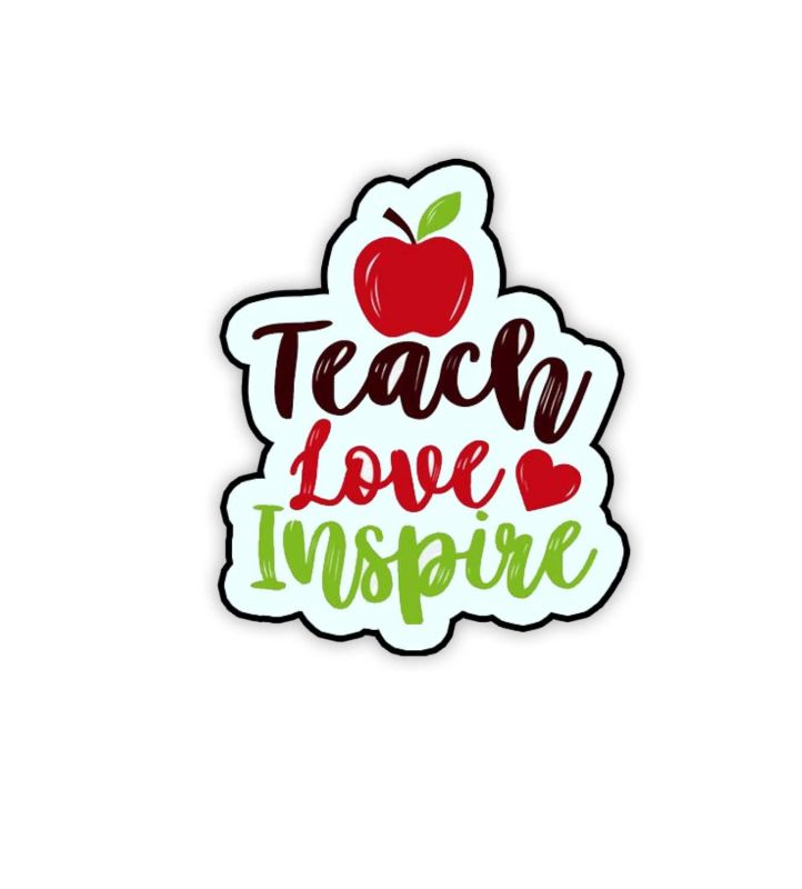 Teach Love Inspire Motivational, Inspirational Quotes Gift and Decoration | Magnet for Home & Kitchen