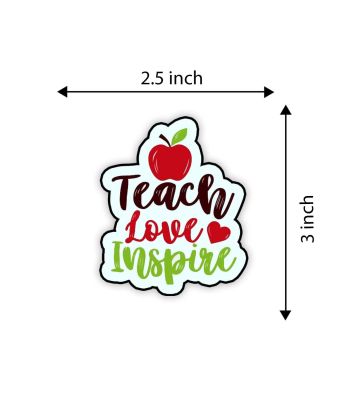 Teach Love Inspire Motivational, Inspirational Quotes Gift and Decoration | Magnet for Home & Kitchen