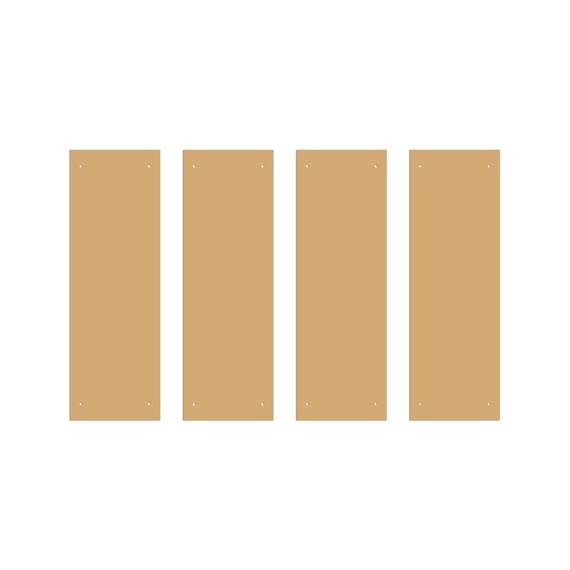 Set of 4 Plain MDF Blank Cutout | Wood MDF Sheets for Craft Work, DIY MDF Cutouts | MDF Boards for Art and Craft
