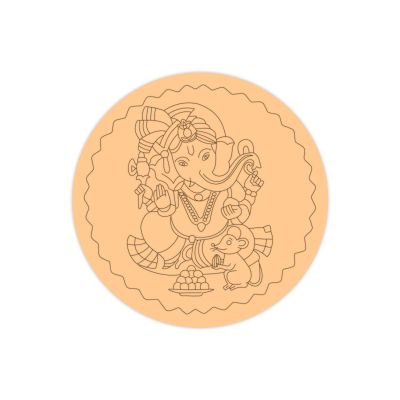 MDF Pine Wood Ganesha Cutout for Art & Craft | DIY Projects | Mandala Art Rangoli | Laser Engraved Cutout MDF