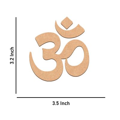 MDF Om Sawstik & Diya Cutout for Art and Craft Diwali & Festivals Decoration | Home Decor Items | Resin Art, Craft Project, Home Office Décor