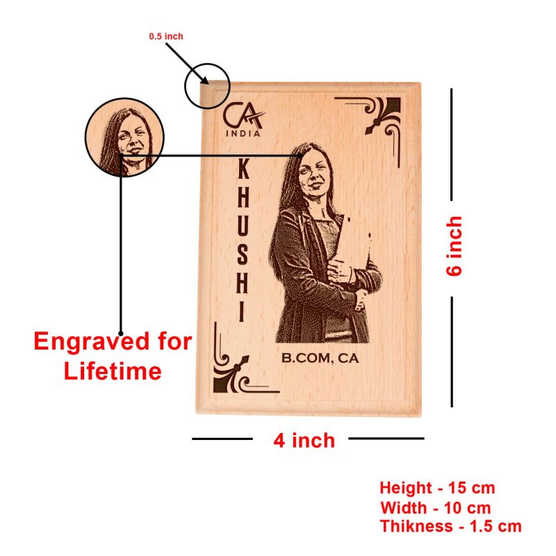 Customized Chartered Accountant Photo Plaque Thankyou Gift For Ca Men & Women