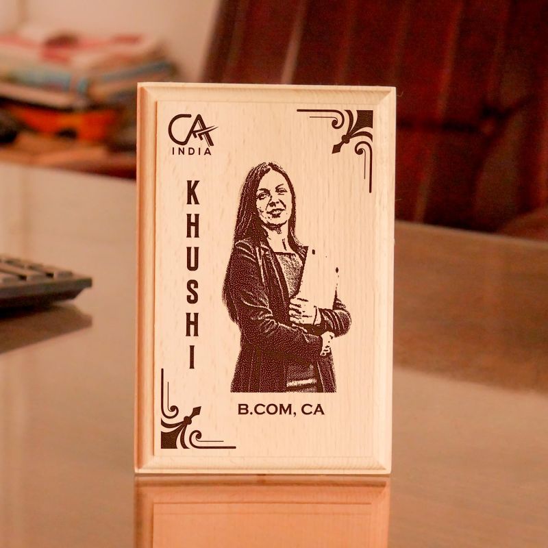 Customized Chartered Accountant Photo Plaque Thankyou Gift For Ca Men & Women