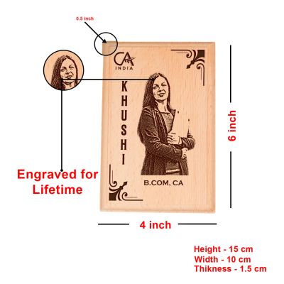 Customized Chartered Accountant Photo Plaque Thankyou Gift For Ca Men & Women