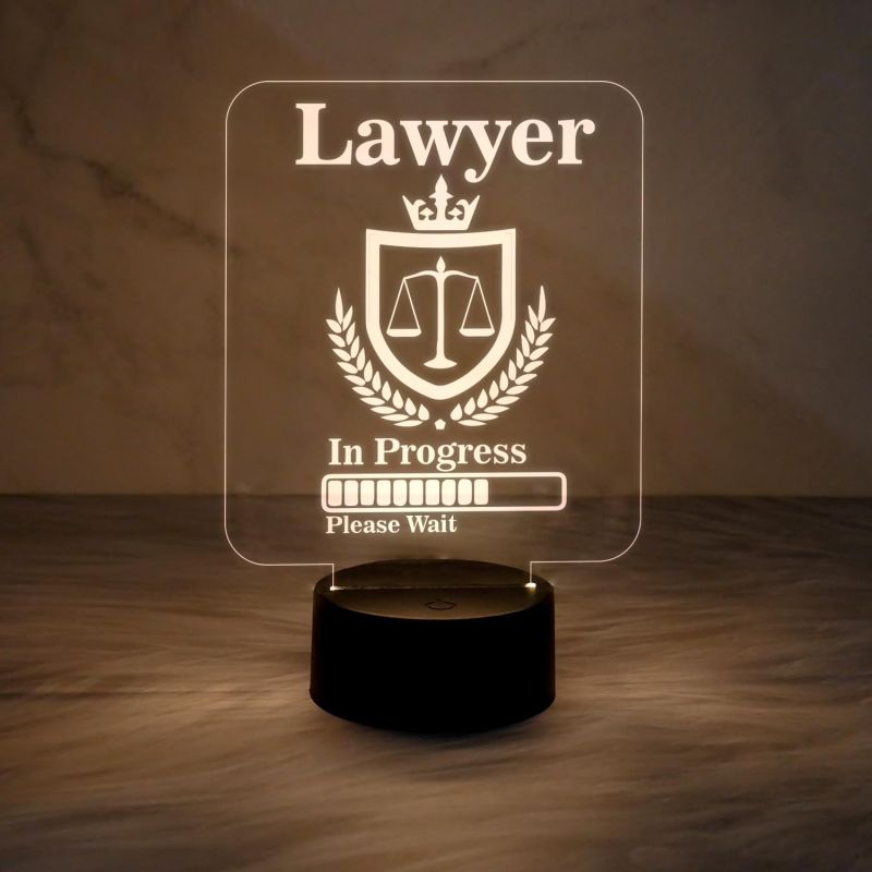 Future Lawyer Gift for LLB Student | Home Decor Light | Warm White Light & On/Off Touch Button | Gift for Lawyer Student