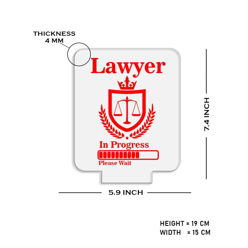 Future Lawyer Gift for LLB Student | Home Decor Light | Warm White Light & On/Off Touch Button | Gift for Lawyer Student