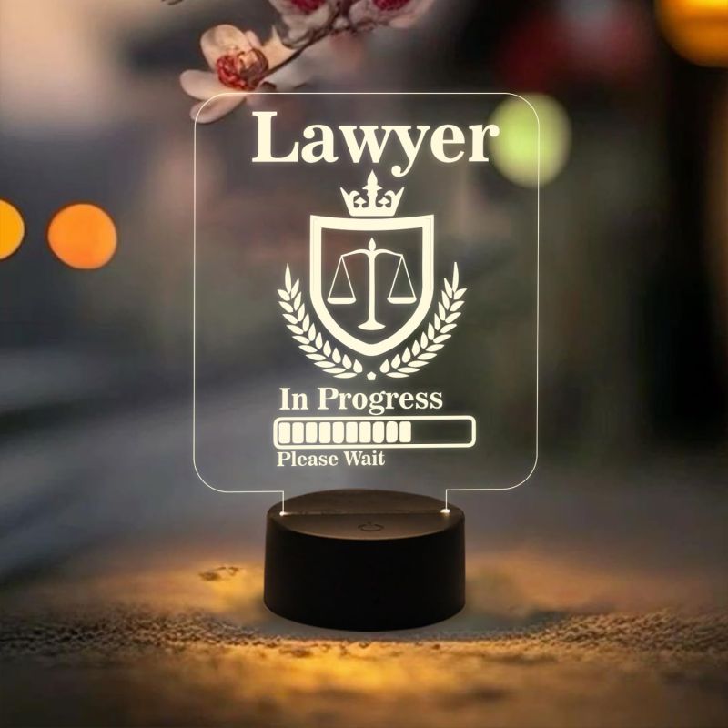 Future Lawyer Gift for LLB Student | Home Decor Light | Warm White Light & On/Off Touch Button | Gift for Lawyer Student