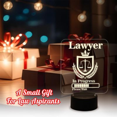 Future Lawyer Gift for LLB Student | Home Decor Light | Warm White Light & On/Off Touch Button | Gift for Lawyer Student