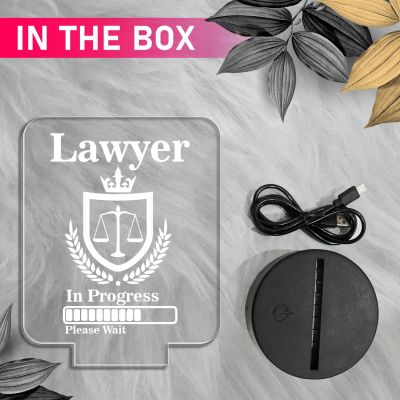 Future Lawyer Gift for LLB Student | Home Decor Light | Warm White Light & On/Off Touch Button | Gift for Lawyer Student