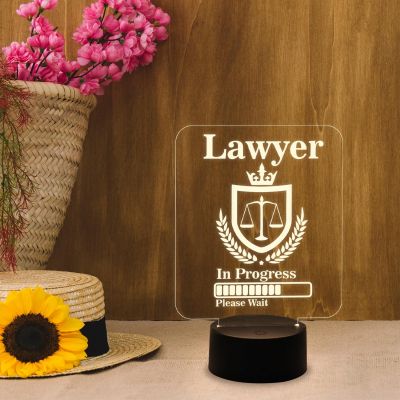 Future Lawyer Gift for LLB Student | Home Decor Light | Warm White Light & On/Off Touch Button | Gift for Lawyer Student